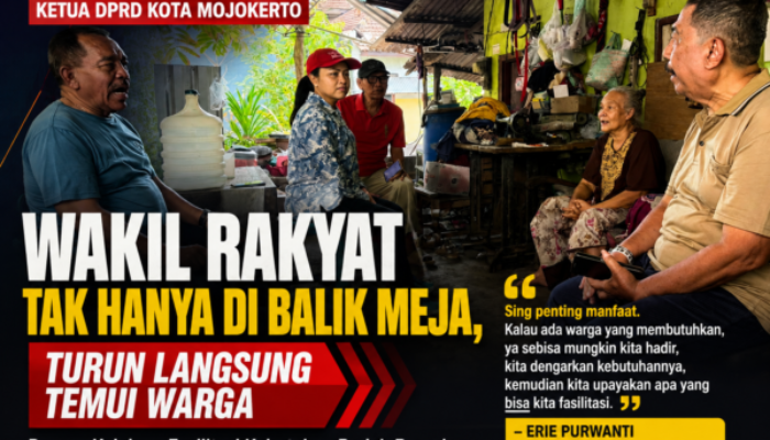 Wakil Rakyat Tak Hanya di Balik Meja, Ketua DPRD Kota Mojokerto Turun Langsung Temui Warga