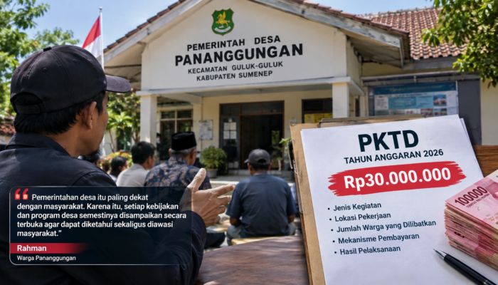 Tata Kelola Pemdes Pananggungan Dinilai Carut, Realisasi PKTD Rp30 Juta Ikut Dipertanyakan